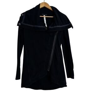 Lululemon Asymmetrical Wrap Jacket Black Size 4